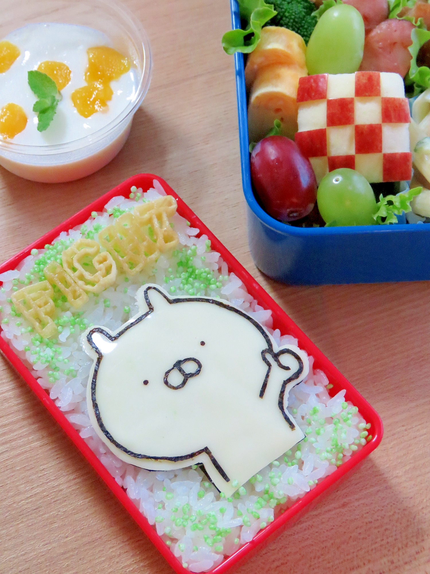 簡単海苔アート☆キャラ弁 うさまるFIGHT弁当♪