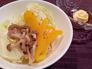 レンジで簡単♪温野菜サラダ