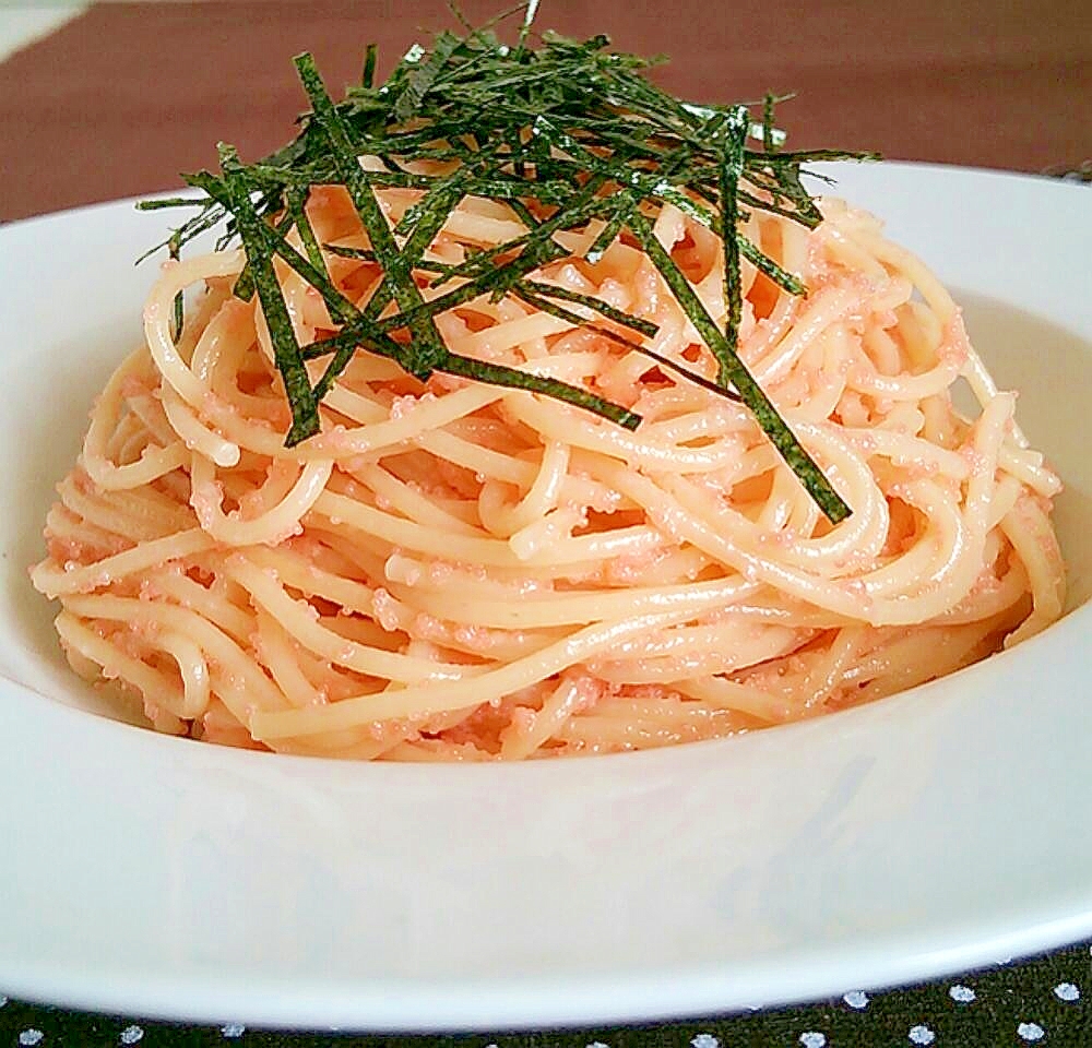 簡単混ぜるだけ♪我が家の明太子パスタ☆たらこパスタ