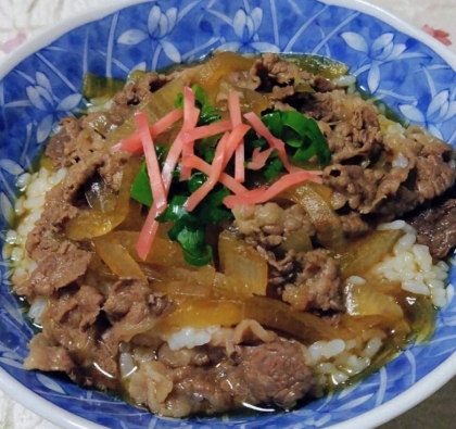普通の牛丼