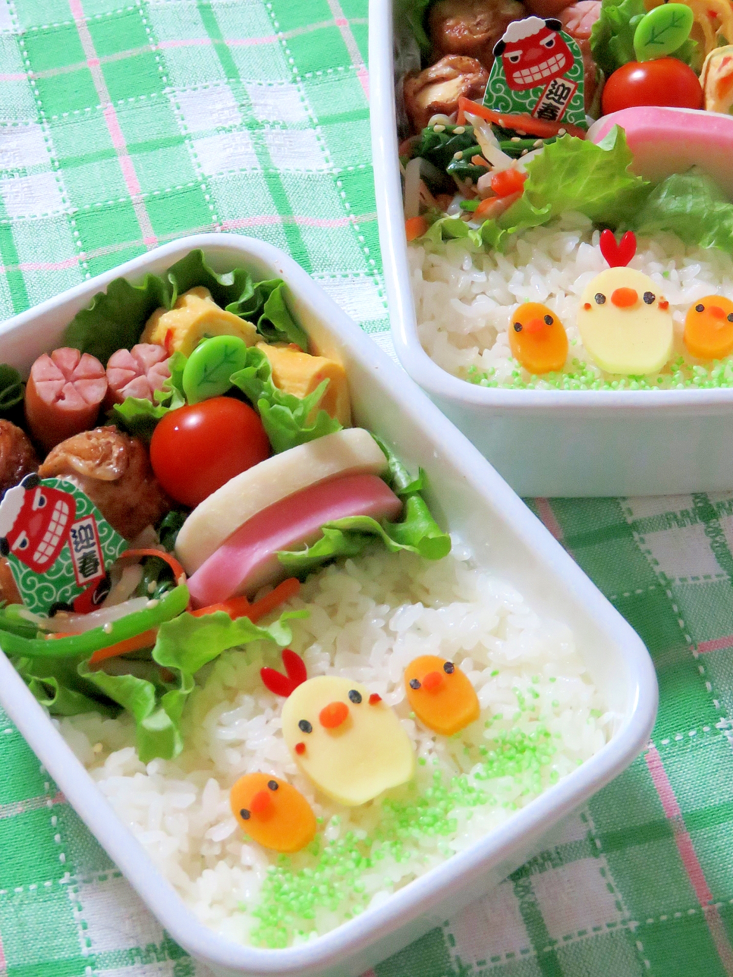 簡単キャラ弁 チーズｄｅニワトリ親子のお弁当 レシピ 作り方 By Cherry05 楽天レシピ