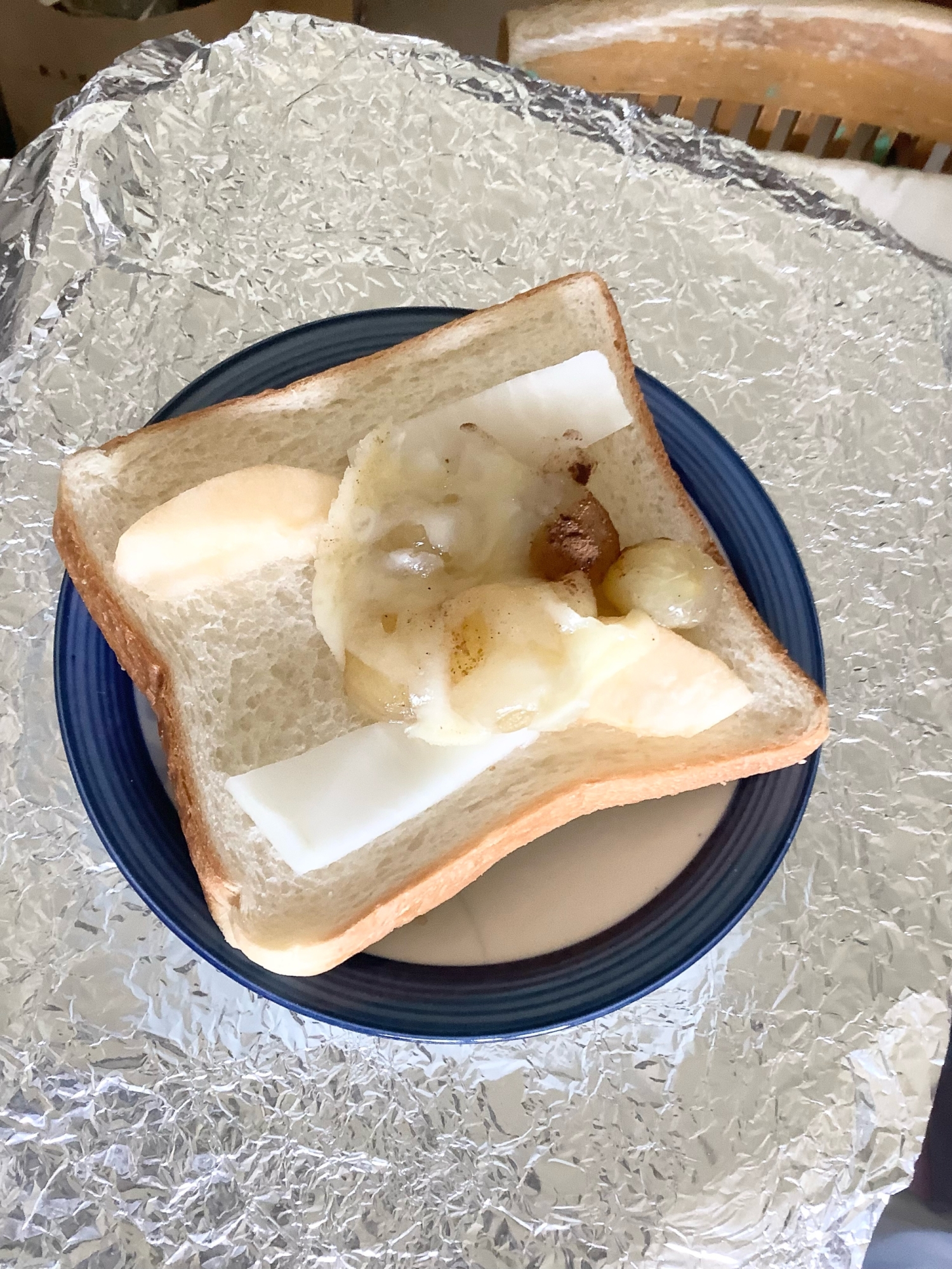 ☆ぶどうのチーズ焼きりんご大根オープンサンド☆