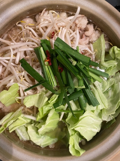 もつ鍋のだし　醤油味