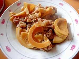 タケノコと豚肉のレンジ煮