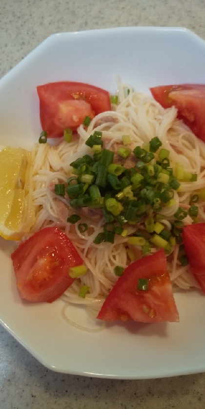 ツナとトマトの☆イタリアン冷製そうめん☆