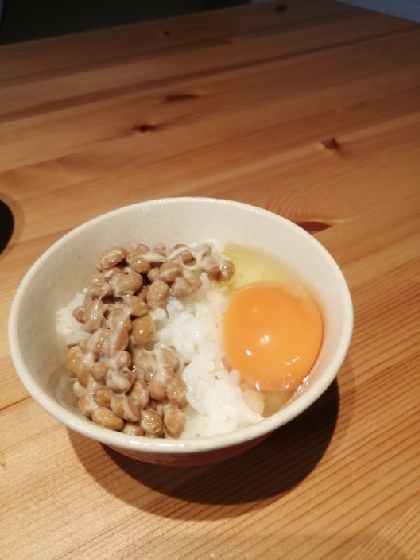 中華風味の納豆卵かけご飯いいですね♪とってもおいしかったです☆