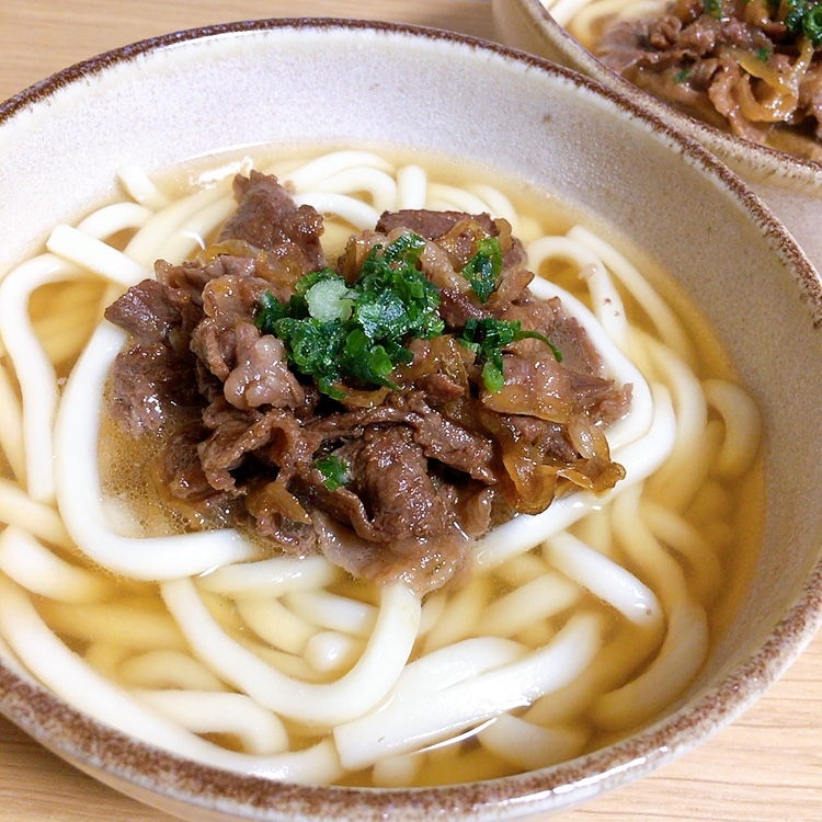 優しい味わいの肉うどん★*。