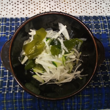 大根＊レタスの海藻サラダ