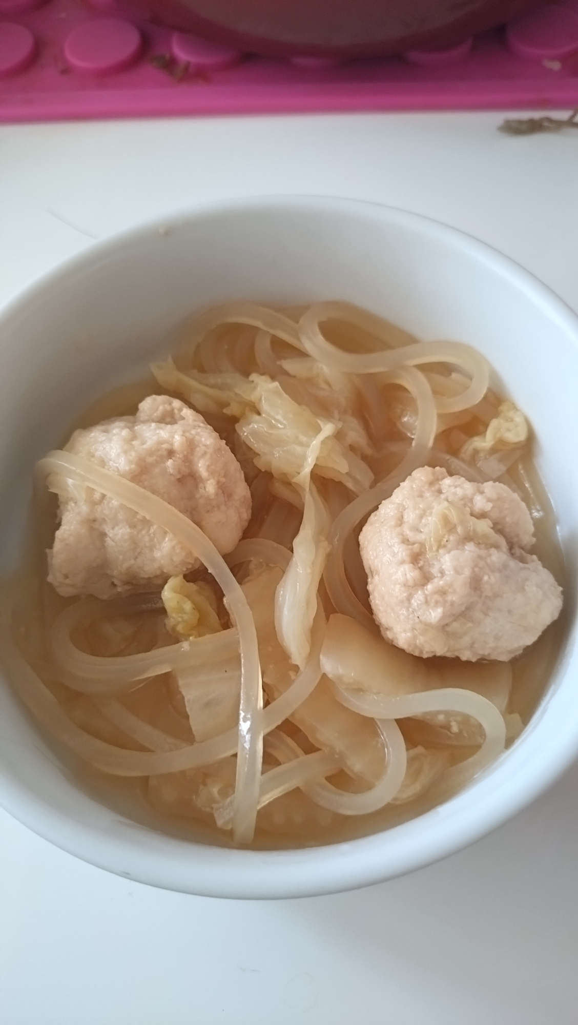 鶏だんごと白菜のスープ