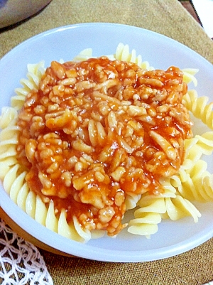 アレルギーっ子のミートソースマカロニ