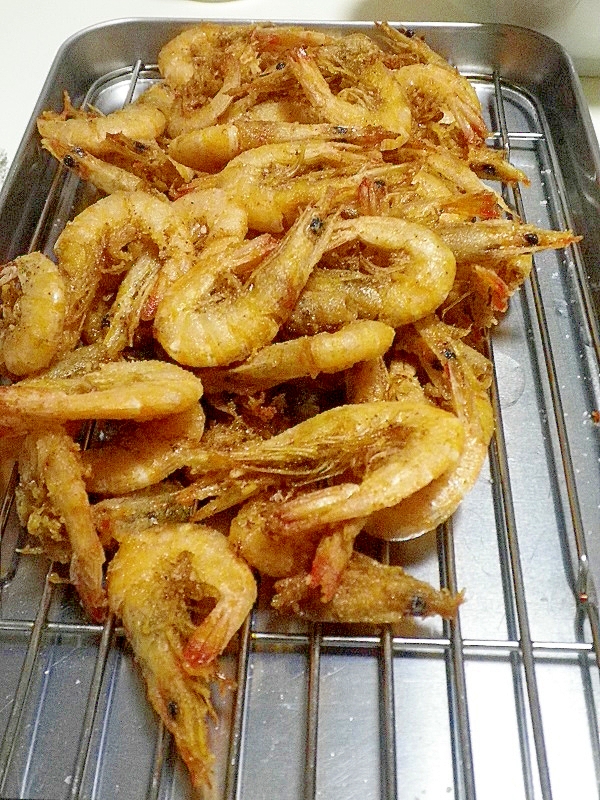 簡単♪真えび(小エビ)の唐揚げ