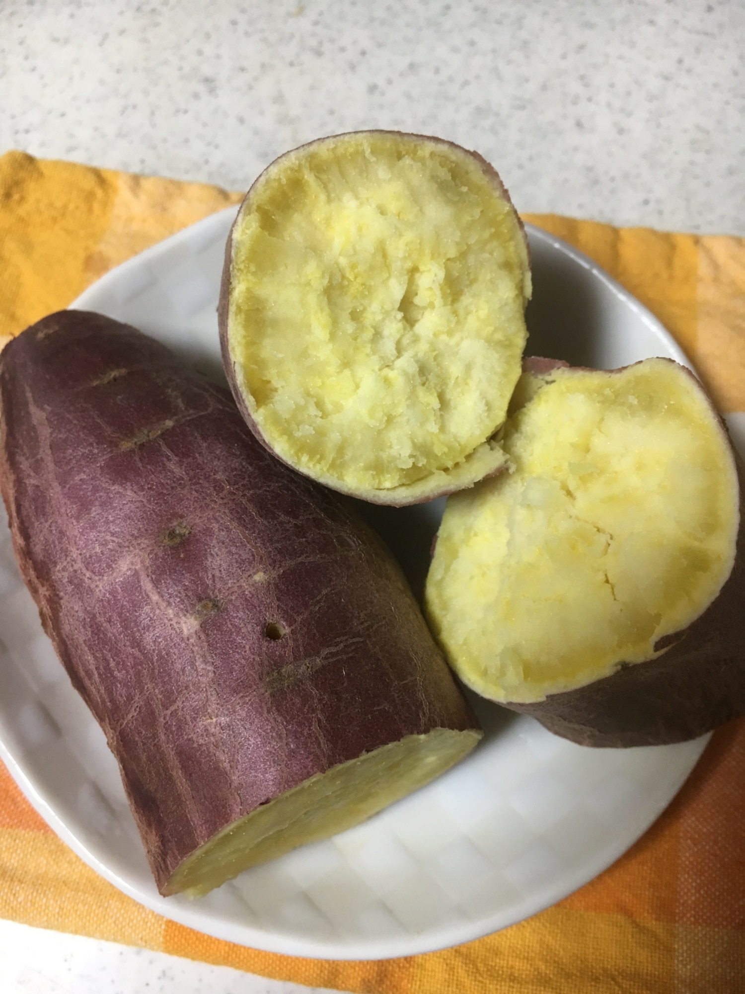 マイヤー圧力鍋コンパクトで作る◎ふかし芋 レシピ・作り方 by こけっ