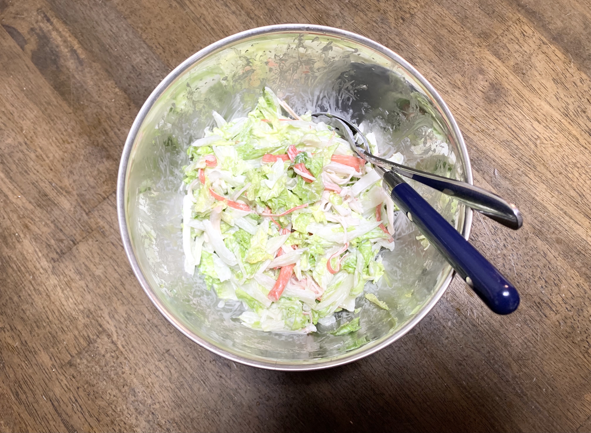 簡単レシピ　白菜レシピ　白菜とカニカマのサラダ