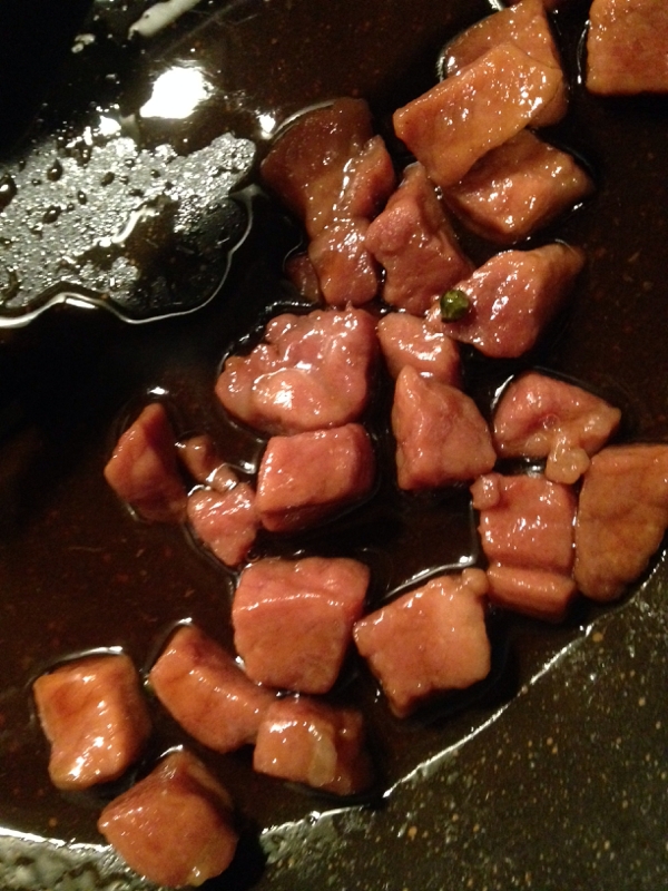 豚肉の甘辛山椒煮。