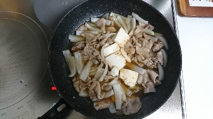 簡単！焼き肉のたれで肉豆腐
