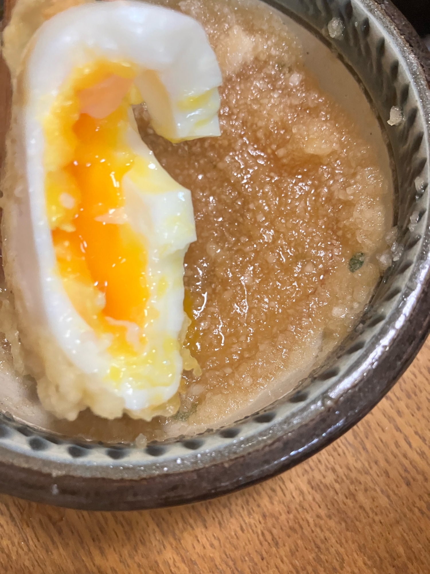 半熟卵の天ぷら