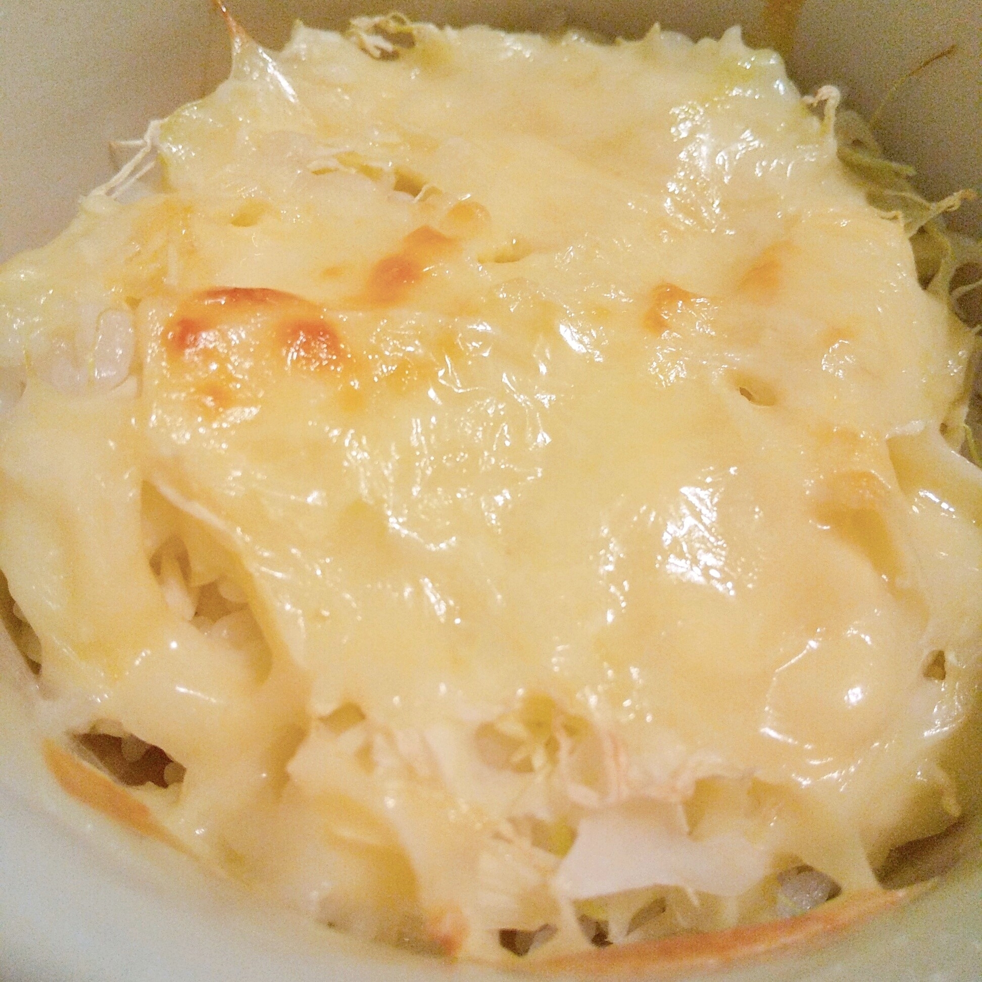 キャベツご飯のチーズ焼き