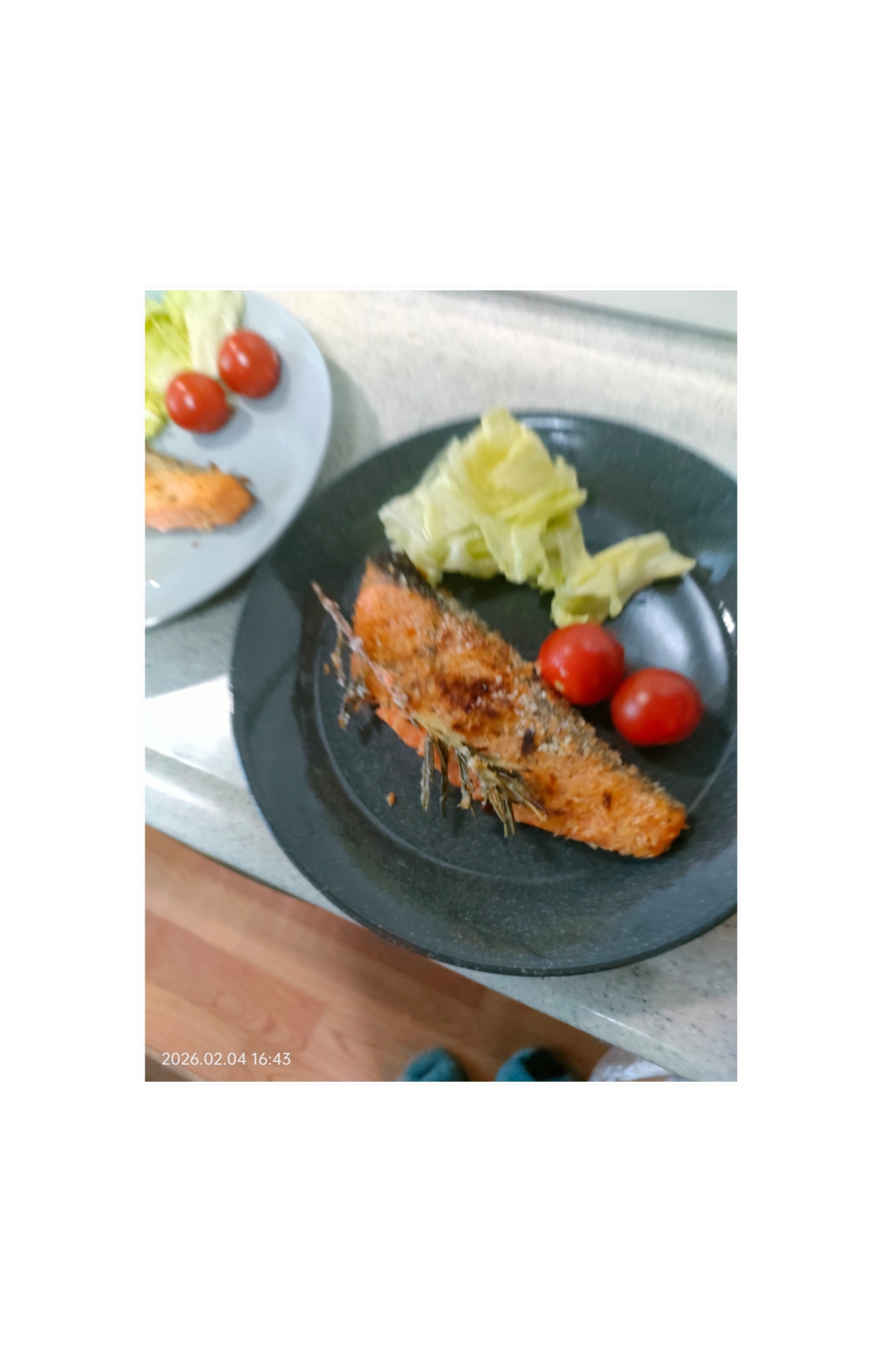 鮭の香草パン粉焼き