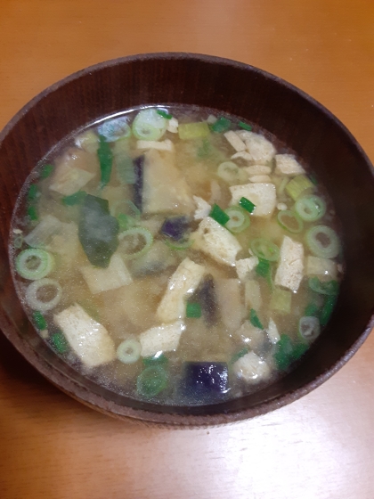 茄子のお味噌汁