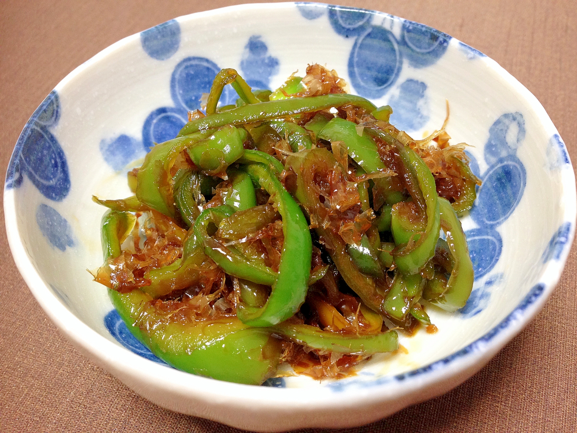 ピーマンの甘辛おかか炒め煮