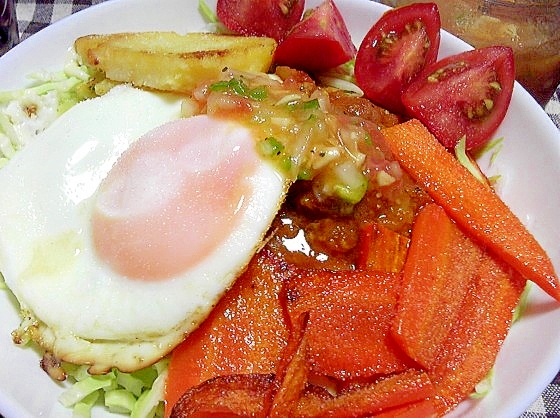 有り物野菜でタコライス