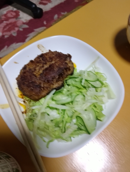 国産チーズ活用❦卵・パン粉不要のハンバーグ