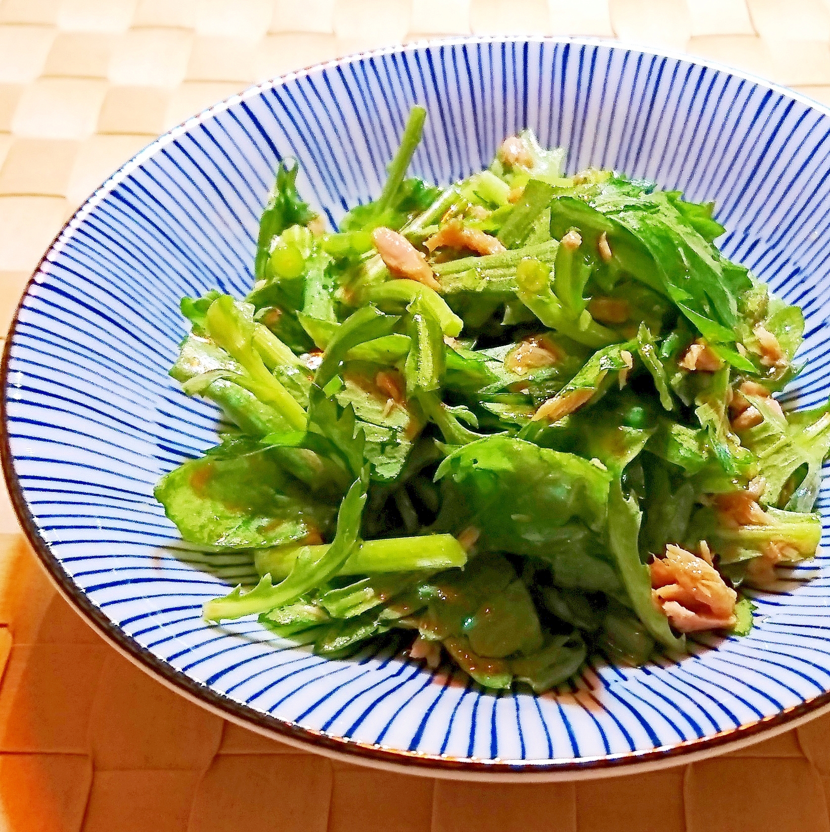 博多春菊とツナのサラダ