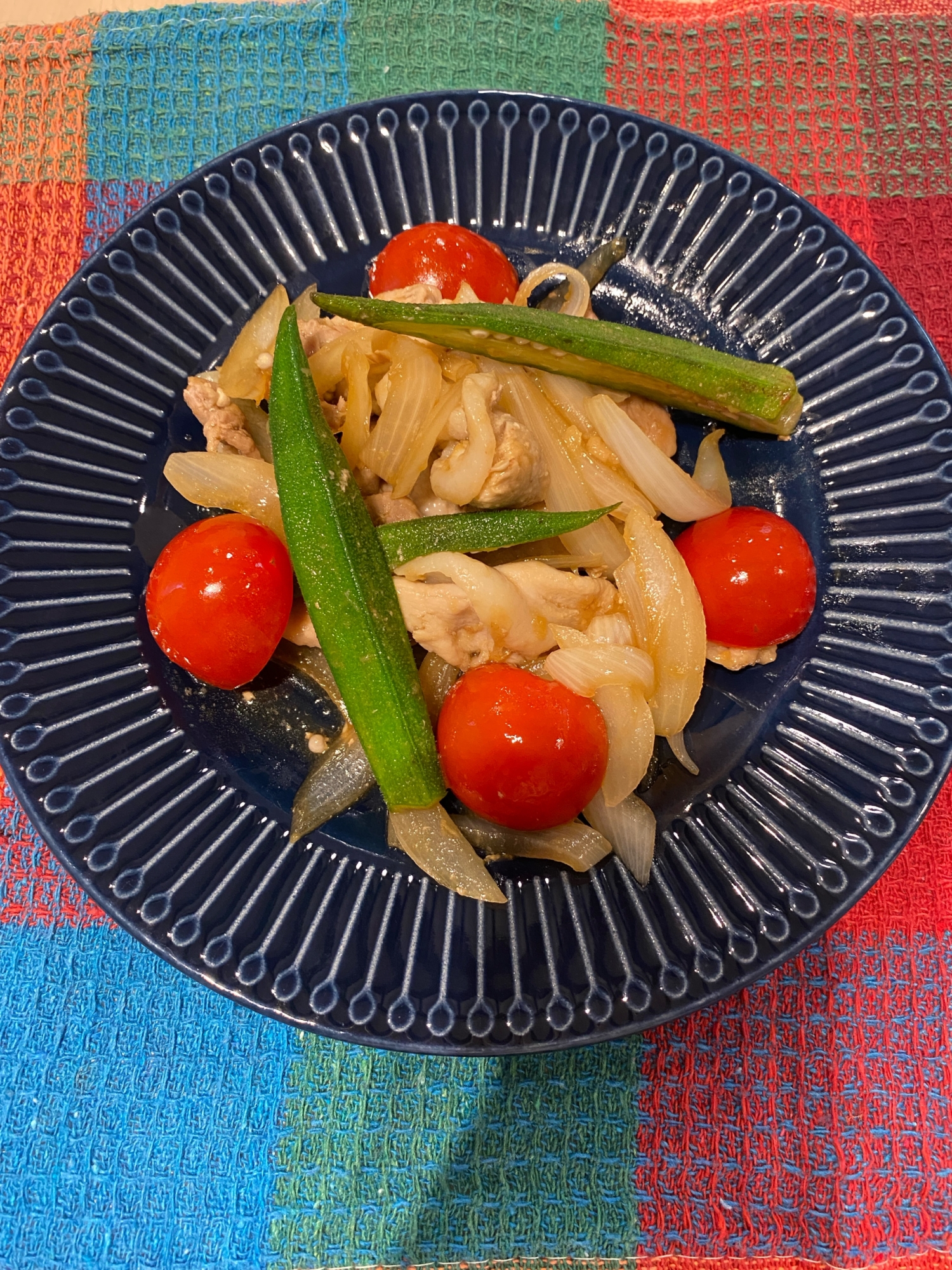 夏野菜で☆豚肉の生姜焼き