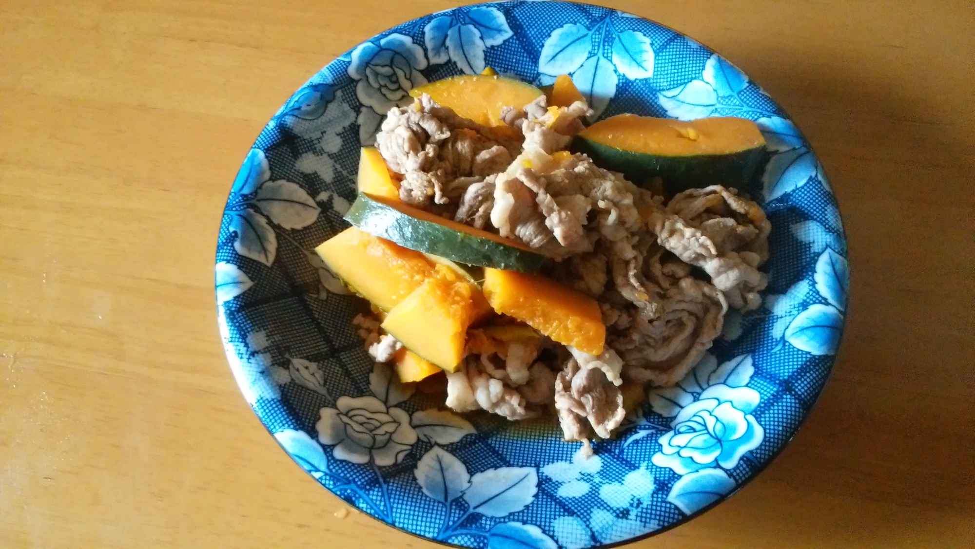 豚肉とカボチャのカレー醤油煮