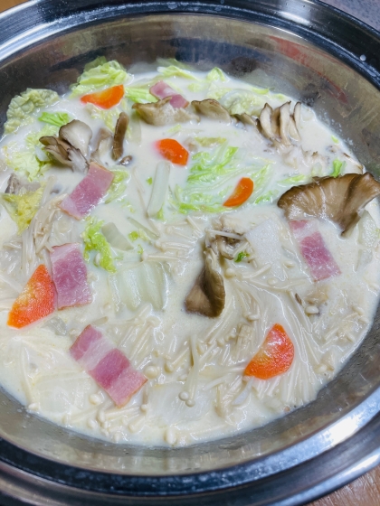 コクうま♡野菜たっぷり豆乳味噌スープ