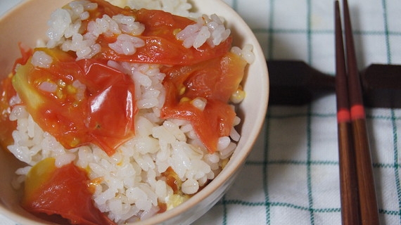 トマトの炊き込みご飯