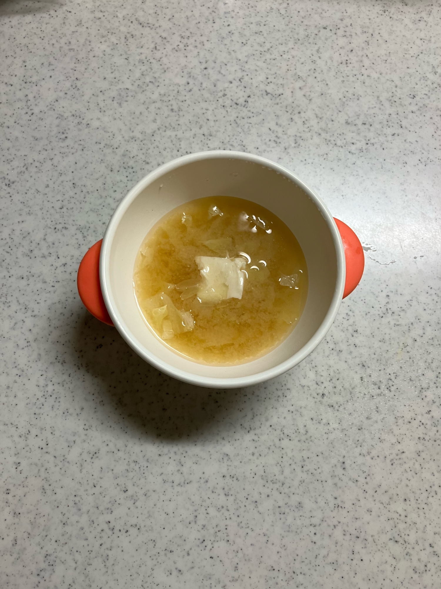豆腐とキャベツのみそ汁★かつお節入り