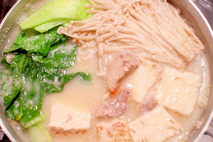 絶品スープ♪粕汁風あんこう鍋