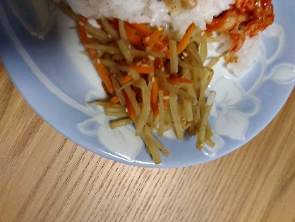 レンジで簡単作り置き♪塩昆布でお手軽きんぴらゴボウ