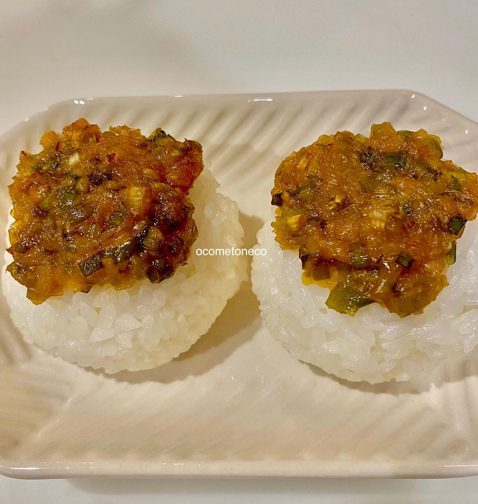 ネギ味噌焼きおにぎり❁