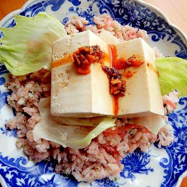 ５分！？混ぜご飯から❤・・❤ヘルシー豆腐丼♪