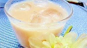 豆乳と健康茶を使ったヘルシー碁石茶ラテ