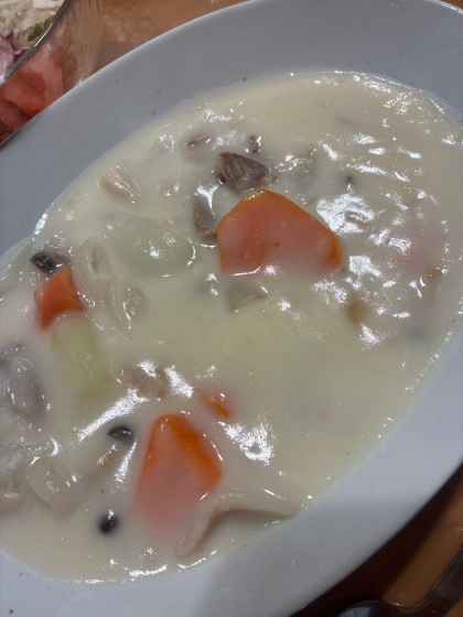 美味しくできました。ルー買い忘れちゃいましたので、急遽探して、このレシピに出会いました。ご馳走様でした。