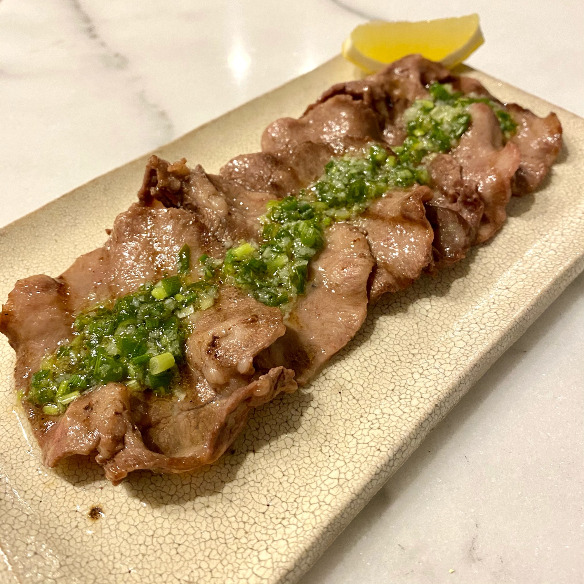 主夫がつくるネギ塩牛タン