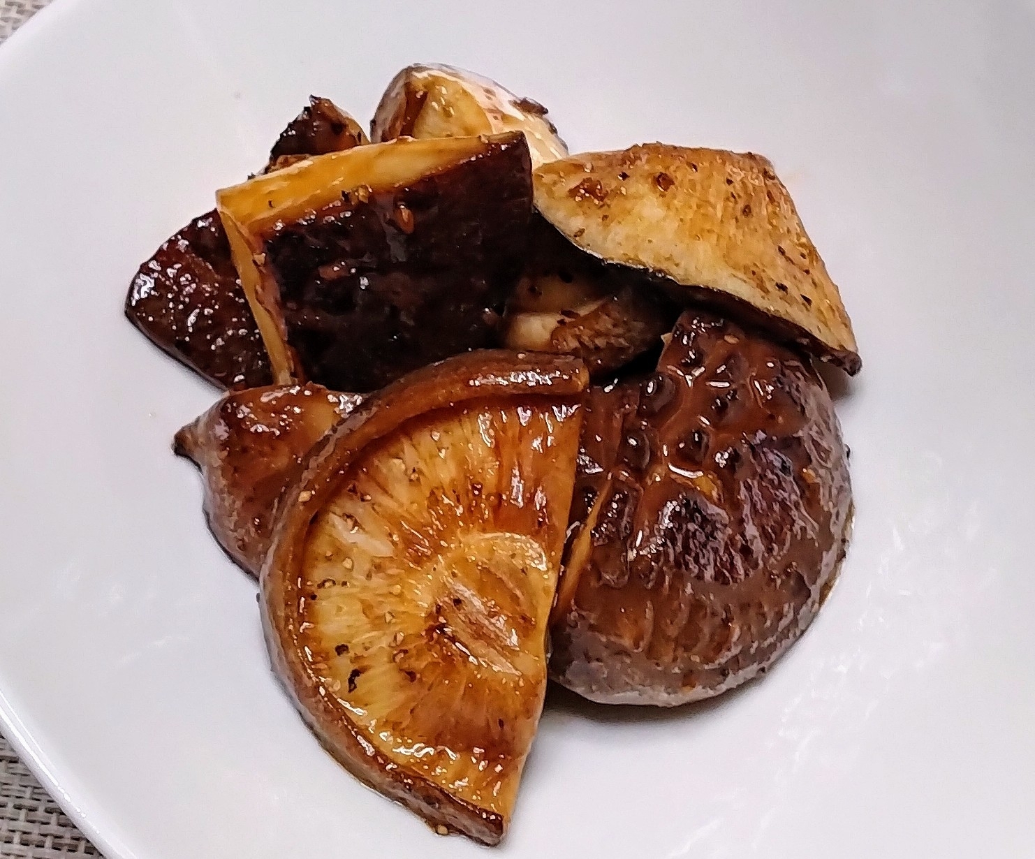 椎茸のにんにく醤油炒め