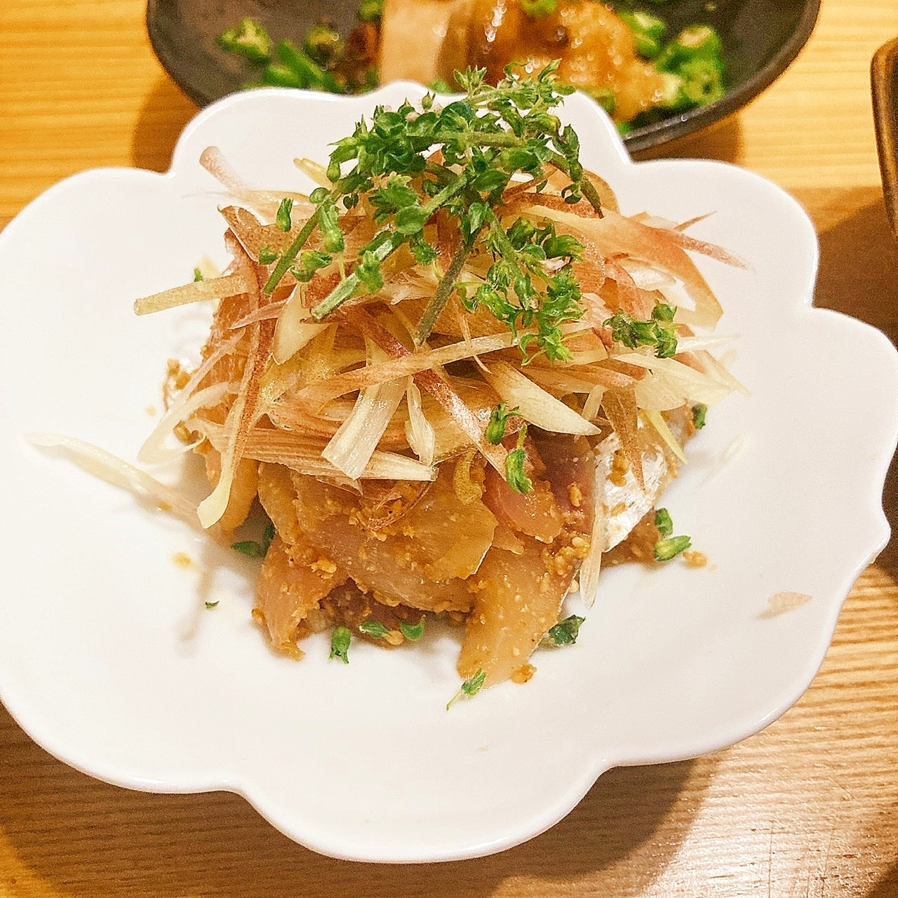 日本酒によくあう☆鯵のゴマ和え