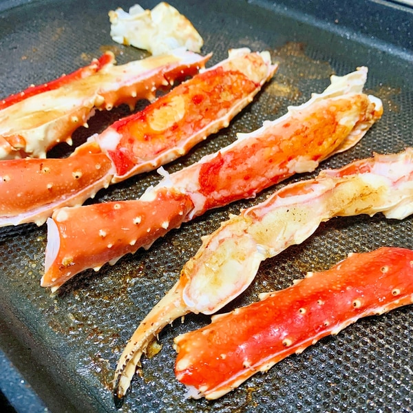 ホットプレートで焼き蟹 レシピ 作り方 By おるがん 楽天レシピ