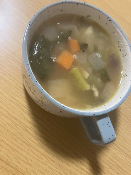 小松菜入り野菜スープ