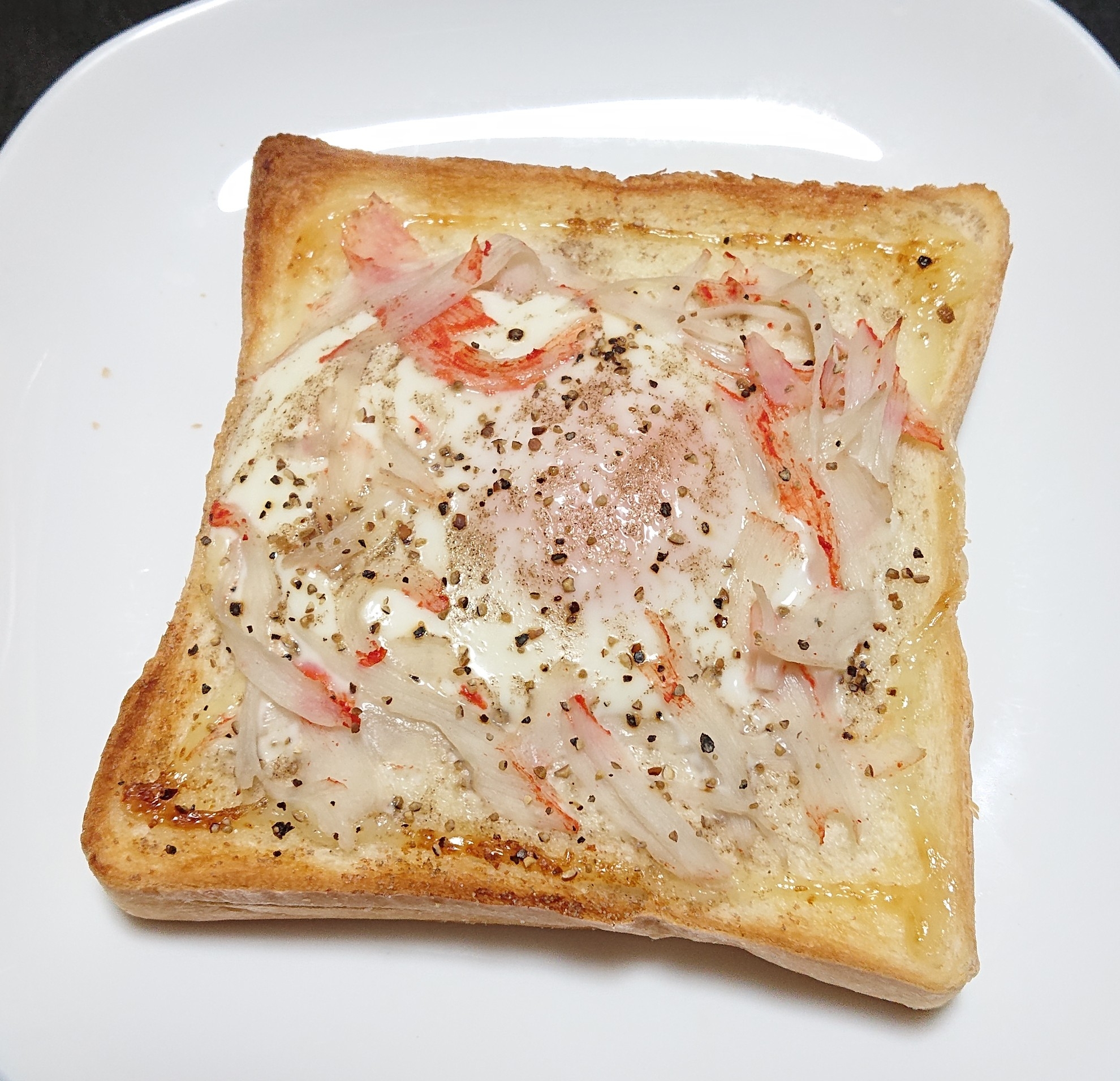 カニかまエッグトースト