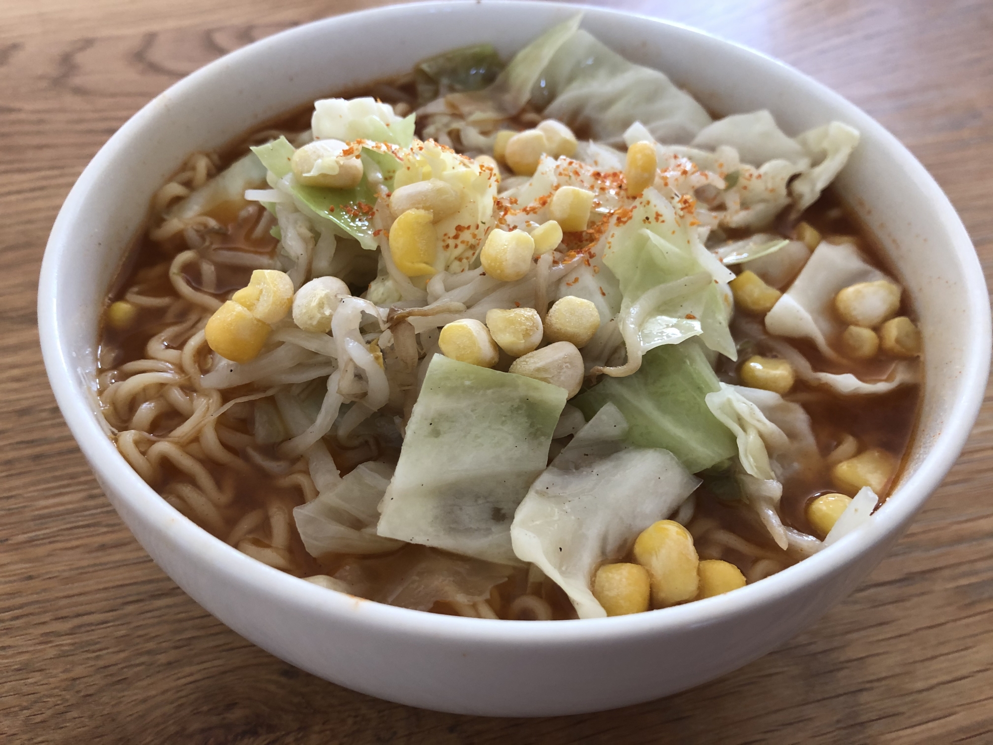 インスタントラーメンで、簡単チゲラーメン