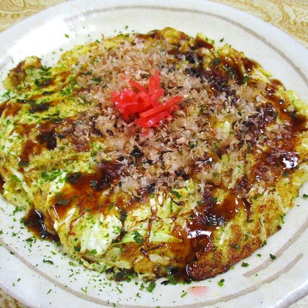 長芋お好み焼き風豚ロースキャベたま焼き