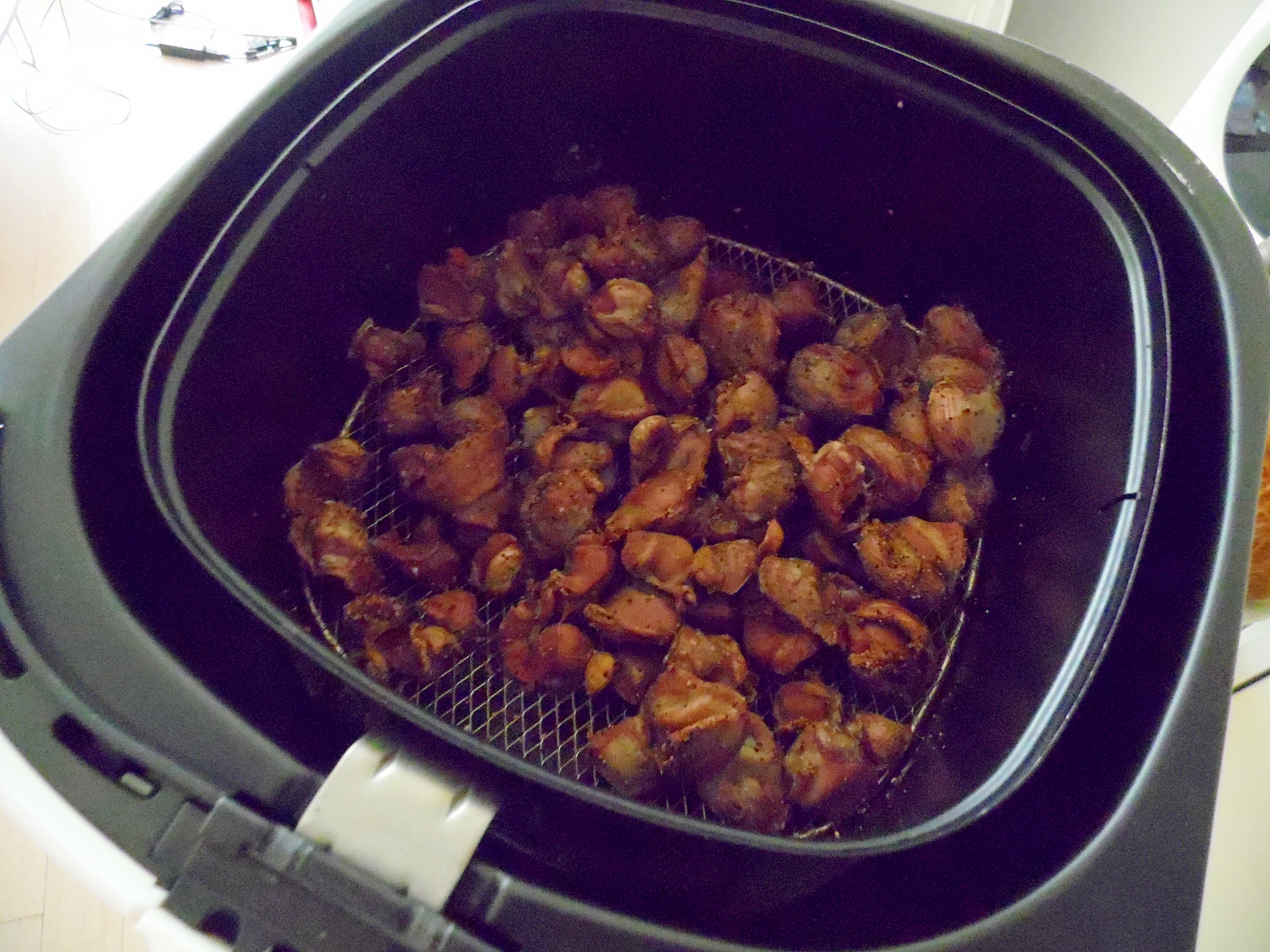 ノンフライヤーで砂肝焼き
