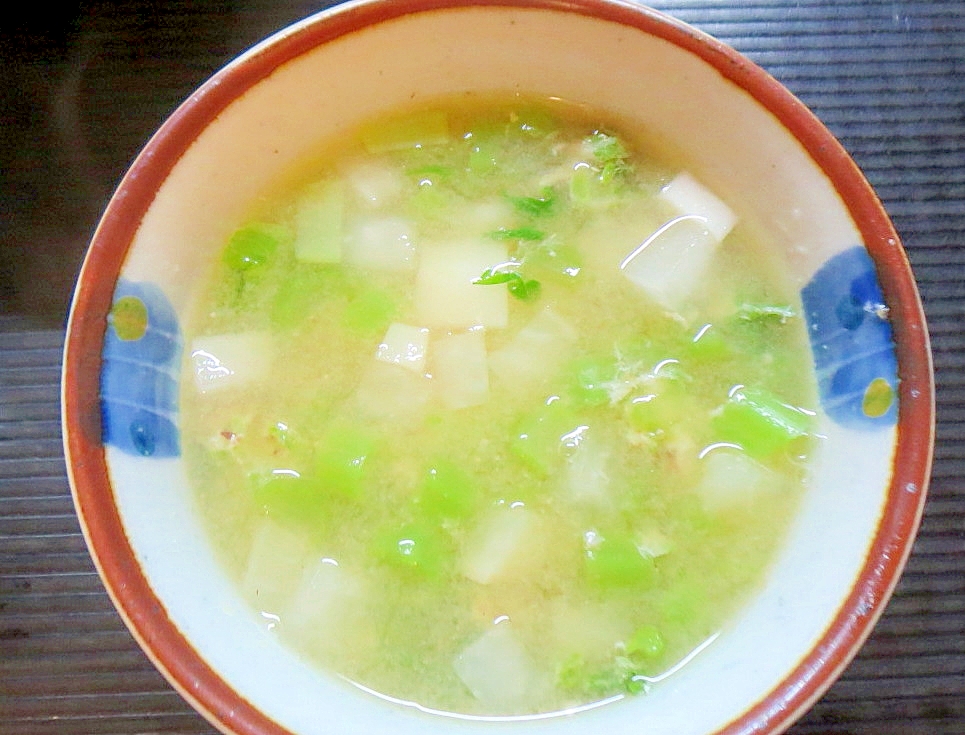 大根と大根葉の味噌汁