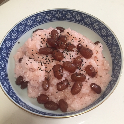 翌日でも固くならない♡炊飯器で甘納豆お赤飯♪♪