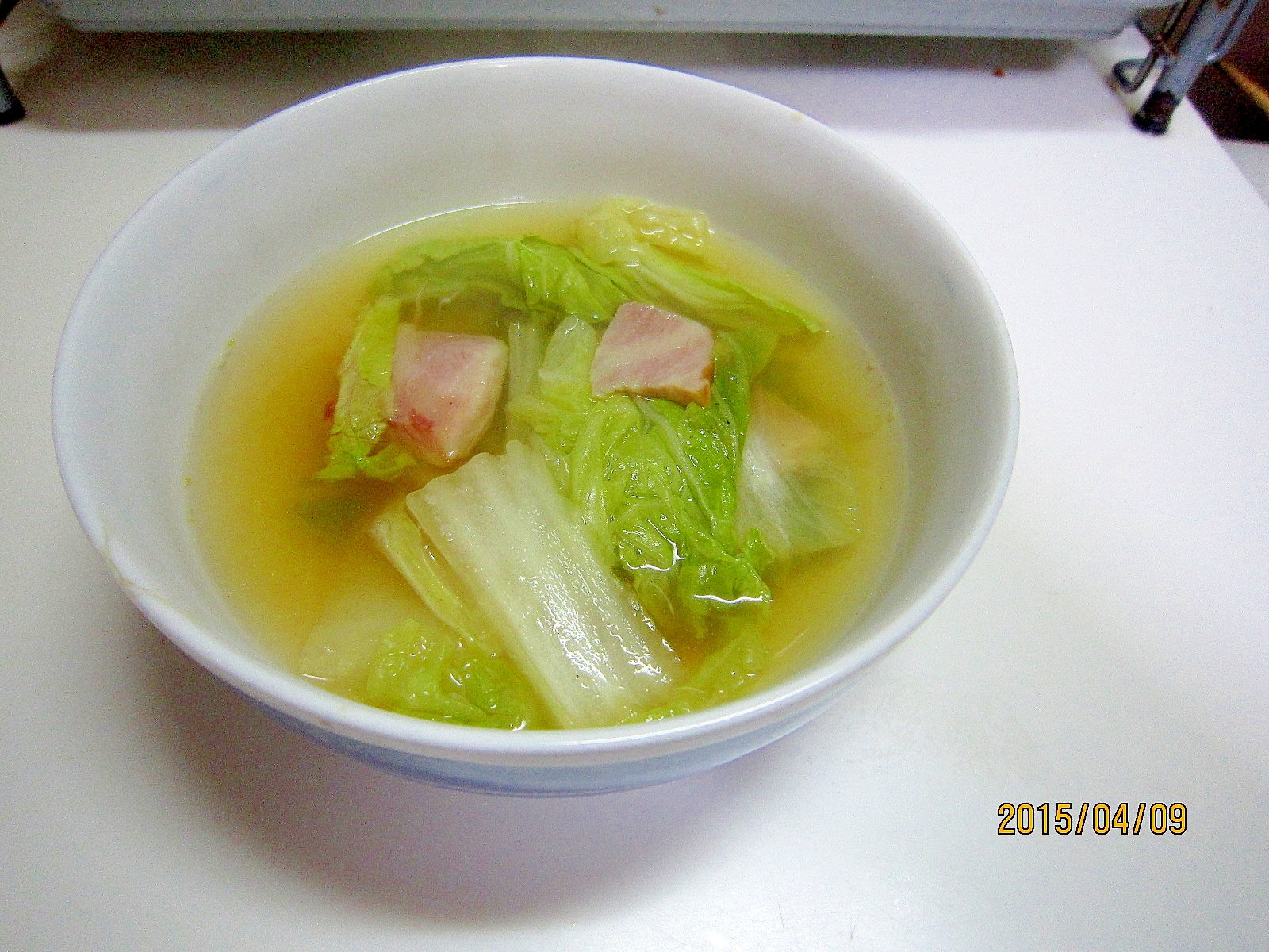 ぼちぼちダイエット 白菜とベーコンのスープ レシピ 作り方 By 3812 楽天レシピ